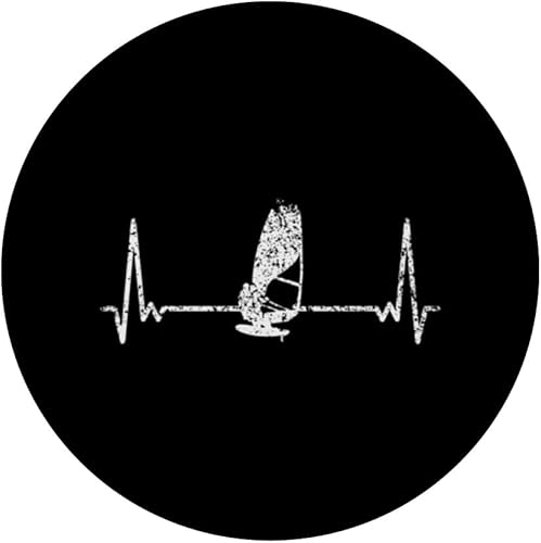 Miniatura 3 de Heartbeat Surfing Windsurfer Windsurf Windsurfing PopSockets Standard PopGrip