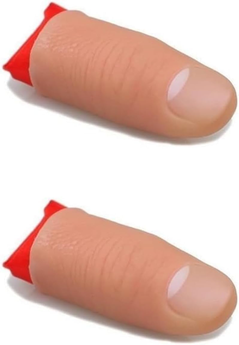 2 Pcs Thumb Tip Magic Tricks Fake Silk Vanish Magic Disappearing Silk Fake Trick Gimmick Magician Accessory Close up Illusions Making Objects Appear/Disappear, Toys Games