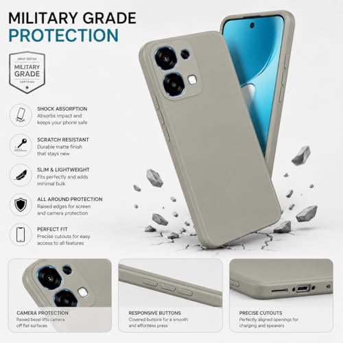 Image of FIRST MART Matte Silicone Back Cover for Oppo F33 - Green