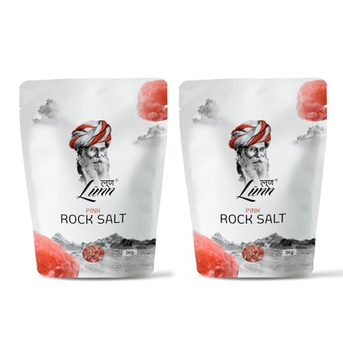 Image of LUNN 100% Pure Himalayan Pink Rock Salt (Sendha Namak) | Pack of 6 x 1kg | Chef Special Gourmet Grade from Himalayas | Natural Mineral-Rich Salt | Unrefined, No Additives | All-Purpose Cooking & Daily Seasoning