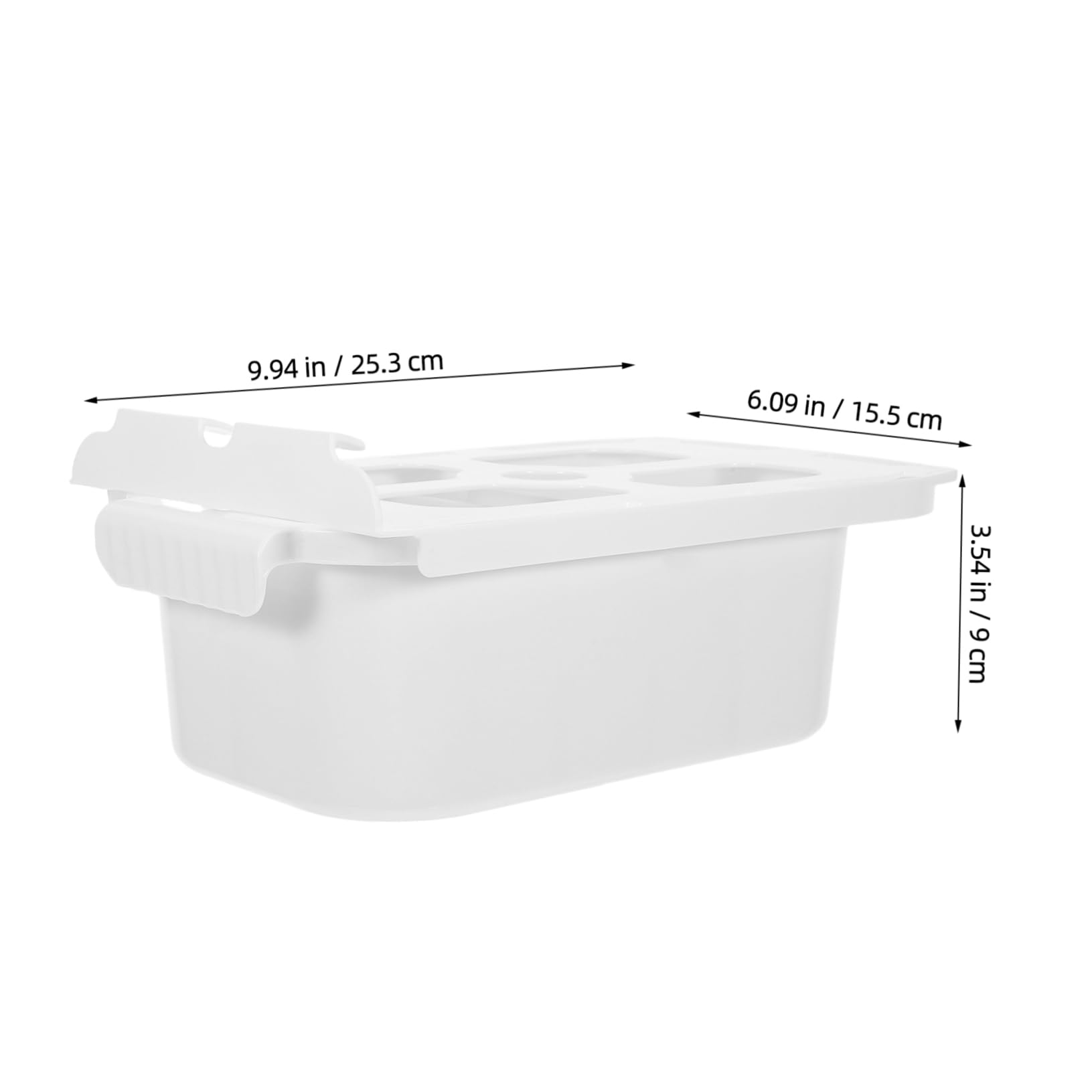 ARTIBETTER Self Adhesive Under Desk Storage Hidden Slide Out Organizer Compartment for Office and Home Spacious Plastic Shelving for Efficient Space Utilization No Drill Installation