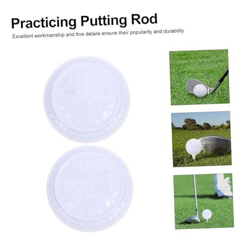 ERINGOGO 2Pcs Flat Golf Practice Balls for Training Durable Synthetic Golfing Accessories Present for Golf Beginners and Enthusiasts3