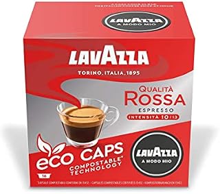Lavazza A Modo Mio Espresso Passionale, 256 Coffee Capsules, with Notes of Caramel and Chocolate, 100% Arabica, Intensity 11/13, Dark Roasting, Compostable, 16 Packs of 16 Compostable Coffee Pods