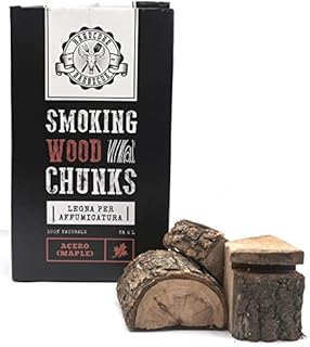 BBQ Chunk Maple - Maple - Hardcore Smoking Wood Barbecue - Pieces of Smoking Wood - Approx. 1.5 kg