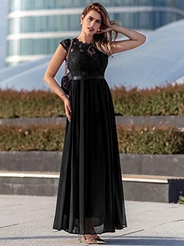 Miusol Women's Formal Floral Lace Evening Party Maxi Dress