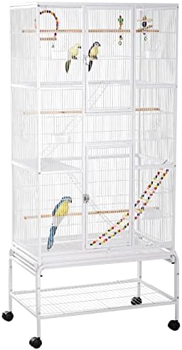 Fresh Look at Pawhut 71 Bird Cage 3 Tier Large Parrot Cage With