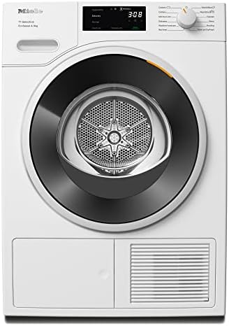 Miele TSH783 WP 9 kg Tumble Dryer - Freestanding, Quiet Dryer with Heat Pump, DryCare 40, EcoSpeed and SilenceDrum, A+++ Rated Energy Efficiency, in Lotus White