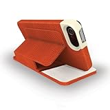 Kensington K39617WW Portafolio Duo Folio Wallet Case and Stand for iPhone 5 - 1 Pack - Carrying Case - Retail Packaging - Orange, Cream Accents