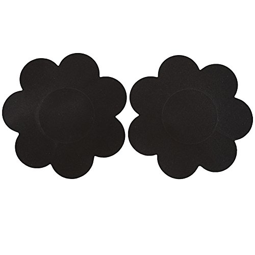 Ayliss 10Pairs Sexy Flower Pasties Breast Nipple Cover Stick On Bra Disposable, Black, One Size #TOP24