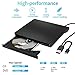 JKNJX External DVD Drive,USB 3.0 and Type-C CD DVD Disc Reader Writer Burner Player,Slim and Portable CD DVD +/-RW Optical Drive for PC Laptop Desktop MacBook Mac Windows 7/8.1/10/11 Linux OS Apple