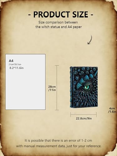 Journal œil de dragon 3D carnet de notes relief pour organiser vos récits