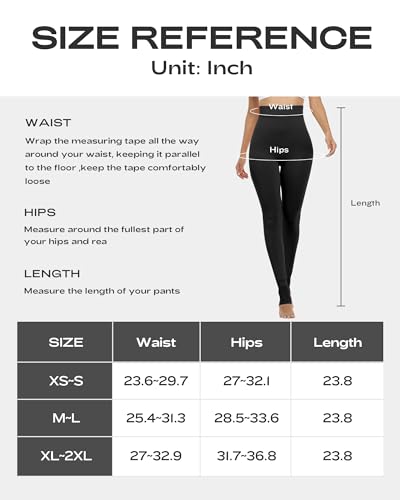 ATHVOTAR Fleece Lined Winter Warm Leggings for Women Thick Thermal Velvet Tights 3 Packs 1Black1Gray1Coffee Medium/Large - Thumbnail 7