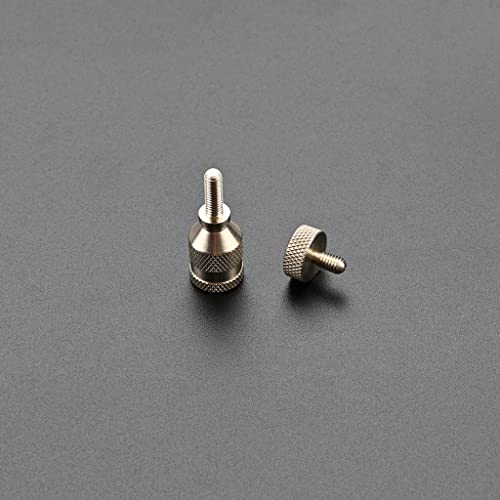 Alnicov Kupfer-Nickel-Saxophon-Halsspannschrauben Saxophon gebogener Hals Festschraube für Alt-Tenor-Sopran-Saxophon-Reparaturteile – Gewindedurchmesser 4 mm