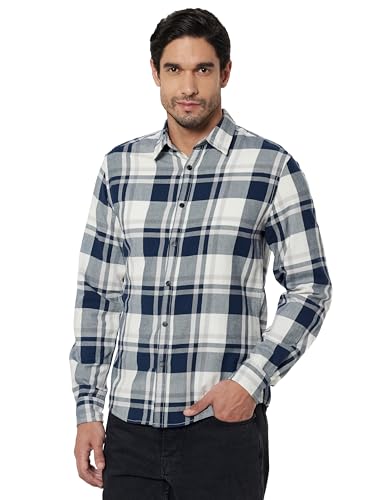 Image of Pepe Jeans Men's Regular Fit Full Sleeve Checkered Cotton Casual Shirt | Check Shirt for Man | Smart & Stylish | Multiple Styles | Mens Casual Shirts