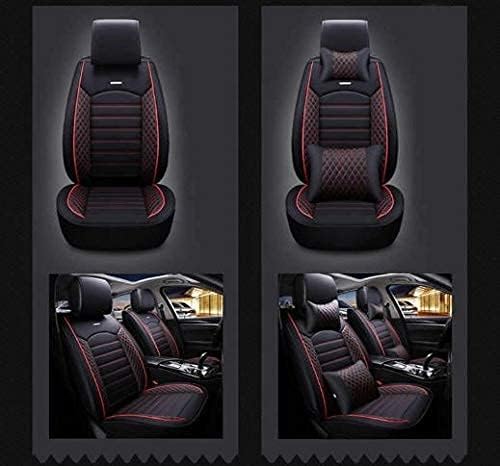 Pegasus Premium PU Leather Car Seat Cover for Mahindra XUV 700-7 Seater (Black-Red) (# Free Neck Pillow (Neckrest))