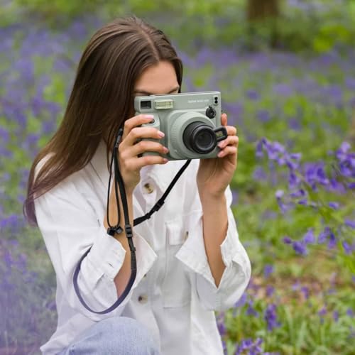 Fujifilm Instax Wide 400 Instant Camera (Sage Green) + INSTAX Wide Film (20 Exposures) + Shutter Accessories Bundle – Carrying Case, 80-Pocket Green Photo Album - image 8