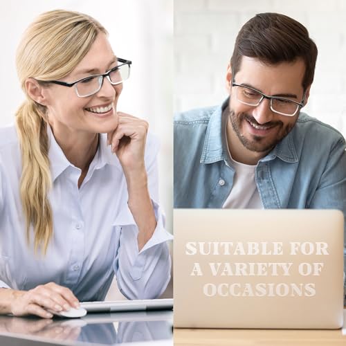 Image of Przene Reading Glasses for Men Women Blue Light Blocking Readers Spring Hinges Lightweight Style Pack
