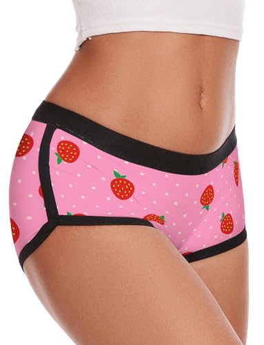 Image of Aueyan Womens Boyshorts Panties Stretchy Boxer Briefs Novelty Lounge Sleep Shorts