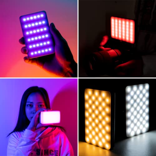 VIJIM VL120 Luce Video RGB, Luce Led Fotografia con Batteria da 3100mAh, Pannello Luce LED da Dimmerabile 2500K-9000K, CRI 95+ per Tiktok/Foto di Prodotti/videocamere DSLR, Fotografia