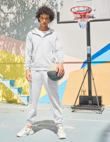 Coofandy Men's Tracksuits 2 Piece Army Green Sweatsuits For Men Casual Hoodie Sports Jogging Suits Sets, Army Green, Large #TOP1