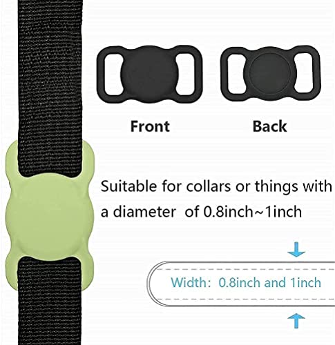 TwiHill Capa protetora de silicone compatível com Apple Airtags Finder Scratch Pet Loop suporte comp