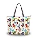 Ahomy Sac fourre-tout pour femme Motif vaisseau spatial Grand sac à main pour femme - Multicolore - multicolore, L