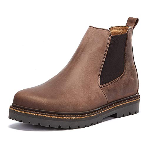 Birkenstock Stalon bottes en cuir nubuck noir de qualité supérieure