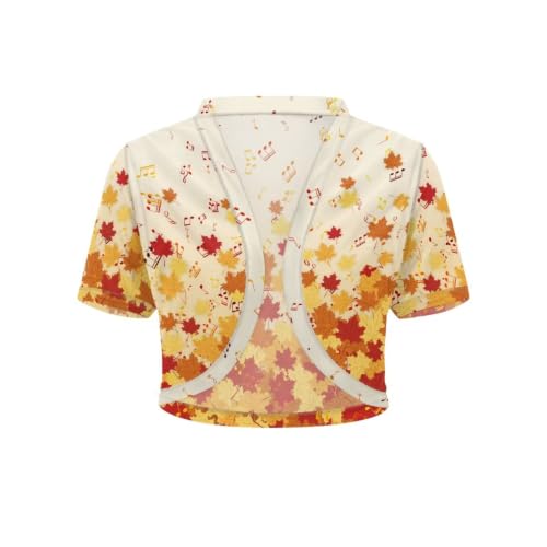 Image of Womens Short Sleeve Bolero Shrug Open Front Knit Cropped Cardigan Shoulder Cover for Dress Cute Casual Knit Cover Up