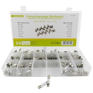 SeKi 160-teiliges Feinsicherungs-Sortiment 6x30