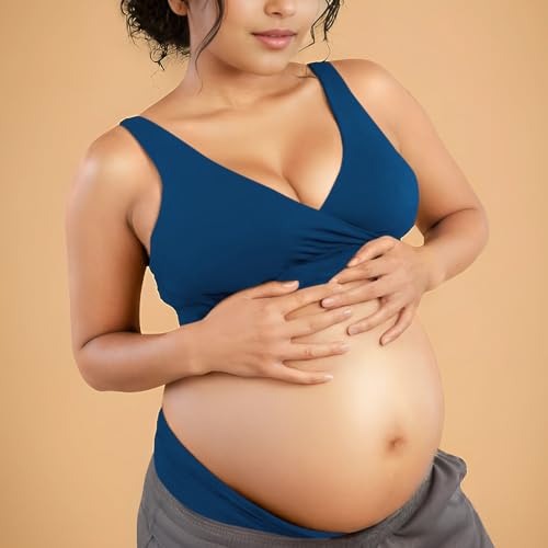 Image of &Circus Padded Maternity Bra | Pull Down Feeding Bra for Women | Padded Bra for Women Slip On | Suitable with Maternity Clothes | PureSoft Micromodal