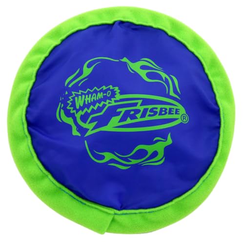 BLUECHOLON Mini-Frisbee aus weichem Stoff, 15,4 cm, gelb, blau und rot, gepolsterte Kanten, 45 g, für drinnen und draußen.