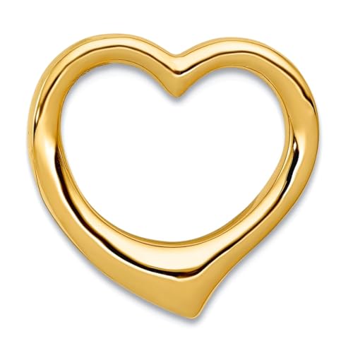 Collier cœur flottant or 10 carats 3D chaîne pendentif bijoux femme