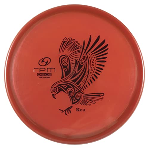 RPM Discs Kea Cosmic Plastic | Midrange Golf Disc | Utility Disc Golf Midrange [Stamp Color & Weight May Vary] (Red)