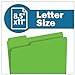 The File King 1/3 Cut Green File Folders Letter Size - 100 Pack | Colored Manilla Folders 8.5 x 11 | USA Made | Assorted 3 Tab Manila File Folder | Office Supplies | Eco-Friendly