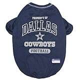 NFL Dallas Cowboys Dog T-shirt X-Large. - Licensed Shirt for Pets Team Colored with Team Logos- Premium Stretchable Materials for the comfort of your Dog & Cat