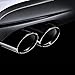 Fit For BMW X1 F48 2016-2020, Exhaust Tips, exhaust tips, Stainless steel exaust tip, car exterior decoration, Black