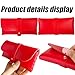 Glasses storage bag Travel sunglasses myopia glasses storage bag Fashion leather storage bag (Red)