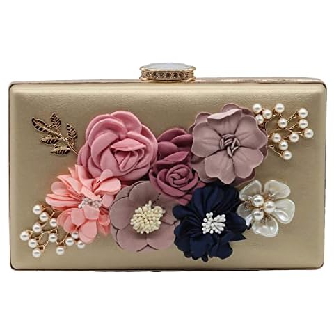 Kitty Floral Evening Clutch Purse Cover