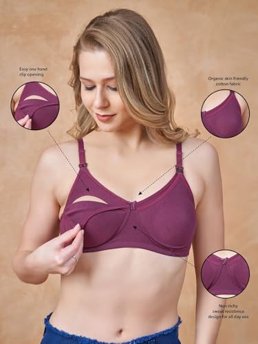 Image of Cotton Nursing Bra | Non-Padded | Full Coverage
