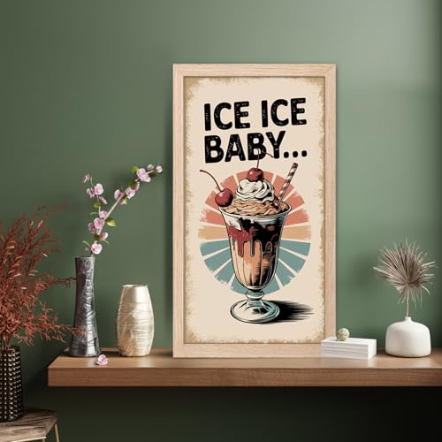 Image of NoWorries Wall art framed painting food posters for cafe decor (Synthetic wood frame) inch300 GSM premium art HD prints inch Wall painting for Home & Kitchen Decor (Pattern illustration)( Set of 1, Framed Painting) (NATURAL, ART-5, 10X19INCHES)