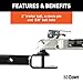 CURT 45009 3-in-1 ATV Trailer Hitch Mount, 2-Inch Ball, Clevis Pin, 5/8-Inch Hole, Fits 2-Inch Receiver