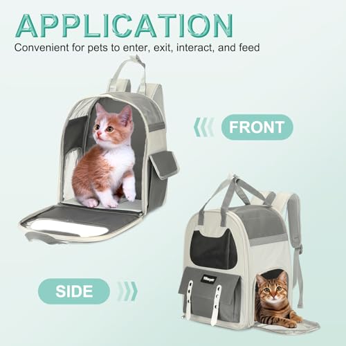 Sac à dos de transport pour chat anti stress avec aération maximale - 6