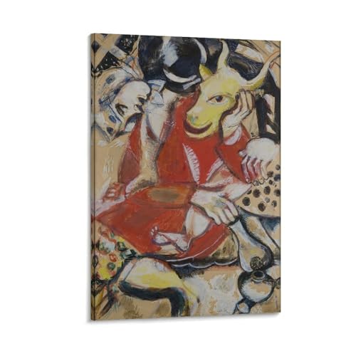 Marc Chagall My Betrothed toile moderne murale 50x75 cm