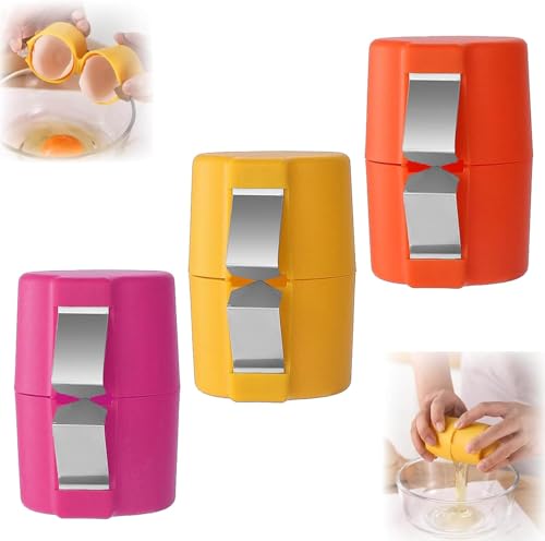 Egg Shell Opener, New Egg Cracker Tool for Raw Eggs, Handheld Eggs Breaker Multifunctional Egg Cutter Egg Cracker and Separator for Cooking Camping Kitchen Gadgets