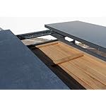 ALEOS Trinidad Gartengarnitur Aluminium Teak Anthrazit