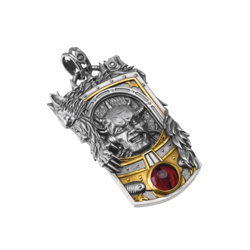 Collier Horus Warhammer 30K : le cadeau idéal en argent plaqué or pour homme