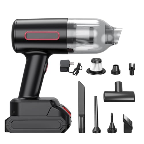 Generisch Aspirador inalámbrico para coche | Purificador de aire y soplador de aire, aspiradora de mano, para tapicería de sofá, alfombra, escritorio, ordenador, camión, interior y hogar