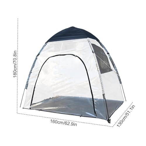 Carpa Burbuja Transparente PVC 180x130x160cm Para Camping miniatura 5