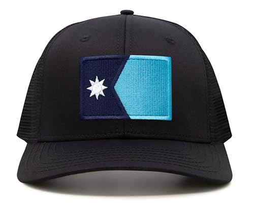 Image of International Tie State Hat for Men and Women, Adjustable Snapback Trucker Baseball Cap with Embroidered Patch