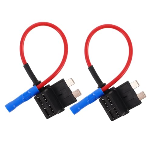 Cabilock 2 Piezas Kit de Portafusibles para Coche con Adaptador de Fusible Soporte DC para Automotriz para Dash CAM Camiones y Vehículos Instalación Sin Herramientas Sin Fusibles Incluidos